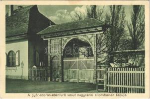 Nagycenk, Győr-Sopron-Ebenfurti vasútállomás székely kapuja