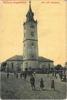 1918 Nagykálló, Református templom. Sarkady József kiadása, W.L. (?) 2208.