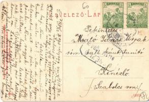 1918 Nagykálló, Református templom. Sarkady József kiadása, W.L. (?) 2208