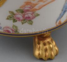 Antik KPM porcelán csésze Beethowen arcképével, angyalos díszítéssel. Kézzel festett, jelzett, hibát...