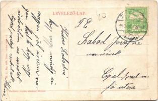 1913 Sümeg, részlet a várromból. W.L. Bp. 855. Mautner Gyula kiadása  (EK)