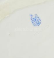 Óherendi, Herendi porcelán láda / kaspó tető nélkül. Kézzel festett, jelzett, restaurált, repedéssel...