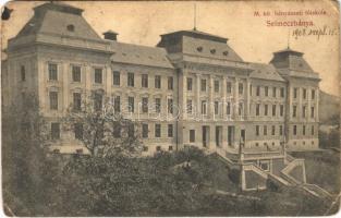 1908 Selmecbánya, Schemnitz, Banská Stiavnica; M. kir. bányászati főiskola. Joerges / mining school (EK)