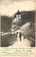 1901 Szamobor, Ljetovaliste-Samobor, Samobor; út és templom / street and church  (EB)