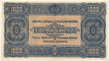 1923. 1000K "Magyar Pénzjegynyomda R.t. Budapest" nyomdahely jelöléssel T:I,I- 
Adamo K37