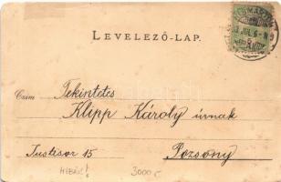 1903 Kismarton, Eisenstadt; sz. kir. város, tér, üzletek. Anton Pinter kiadása / Königl. Freistadt, ...