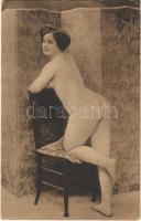 1920 Vintage erotic nude lady. photo (non PC) (EK)