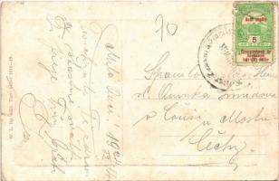 1914 Újvidék, Novi Sad; Kossuth Lajos utca, villamos, üzlet. W.L. Bp. 6351. 1912-14. / street, tram,...