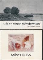 5 db képzőművészeti katalógus és nyomtatvány tétel :Szőnyi István emlékkiállítása, 1990. + Veress Sá...