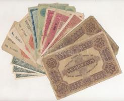1917-1920. 20f - 100K (16x), közte 1919. 5K "...OSZTRÁK-MAGYAR BANK..." T:II-III-