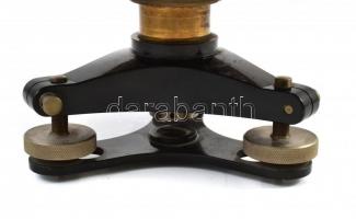 Teodolit. E. Kraft & Sohn, Wien. Ausztria, XIX. sz. Réz. Szétszedhető 32x38 cm