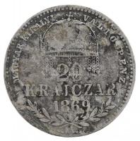 1869KB 20kr Ag Magyar Királyi Váltó Pénz T:2-,3  Adamo M11.1