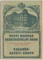 1940-1944. Pesti Magyar Kereskedelmi Bank Nagyvárdai fiókjának takarék betétkönyve, bejegyzésekkel