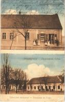 1915 Gálya, Galja, Gaj; Községháza, M. Postics üzlete / town hall, shop (EB)