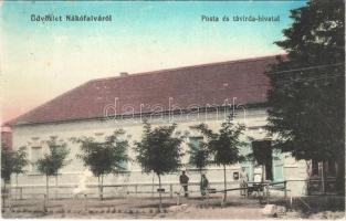 1914 Nákofalva, Nakovo; Posta és távírda hivatal / post and telegraph office