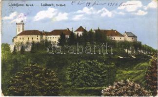 1916 Ljubljana, Laibach; Grad / Schloß / castle (EK)