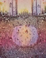 Gross Arnold (1929-2015): India tavasza. Színes offszet nyomat, papír kartonon, jelzett a nyomaton, ...