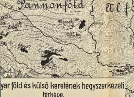 1929 A magyar föld és külső keretének hegyszerkezeti térképe, 1:2.1.00.000, In: Telegdi Roth Károly:...