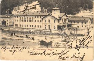1906 Zólyombrézó, Podbrezová; Vasgyár, Vasgyári vendéglő / iron works, factory, restaurant