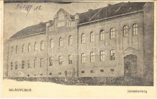 1940 Szilágycseh, Bömischdorf, Cehu Silvaniei; Járásbíróság. Tábori postával / county court (EK)