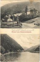 1907 Vöröstoronyi-szoros, Rotenturm-Pass, Pasul Turnu Rosu; + NAGY-SZEBEN-KIS-KAPUS 149 vasúti mozgóposta (fl)