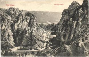 1912 Szulyóváralja, Szulyó, Súlov-Hradná; Szulyó vár és váralja, Vágvölgy / Povazie, Súlovsky hrad / Váh Valley, castle ruins (EK)