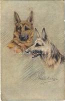 1933 Kutyák / dogs. Celesque Series No. 2515.