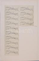 Budapest 1910. "Hitel és Betétpénztár" részjegye 100K-ról szelvényekkel, szárazpecséttel T...