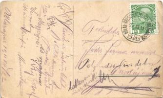 1911 Sidonie, Svatá Sidonie; forest, Villa Amalie, hotel + "HŐLAK - TRENCSÉNTEPLICZ - UNG. HRAD...