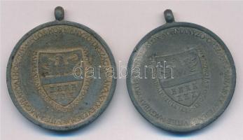 1940. "Erdélyi részek felszabadulásának emlékére" (2x) cink emlékérem mellszalag nélkül Sz...