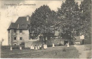 1912 Horní Hranicná, Oberkunreuth, Ober Kunreuth (Eger, Chleb); Ferienkolonie / holiday resort (EK)