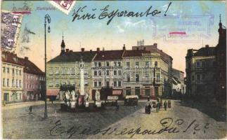 1914  Rumburk, Rumburg; Marktplatz / marketplace (fl)