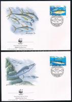 WWF Fishes set + 4 FDC WWF: Halak sor + 4 FDC