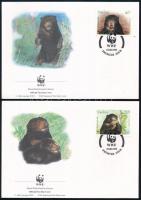 WWF Malaysia bear set on 4 FDC WWF maláj medve sor 4 FDC