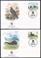 WWF Birds 4 FDC WWF Madarak 4 FDC