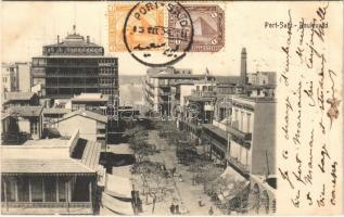 1904 Port Said, Boulevard / street view. TCV card (EK)