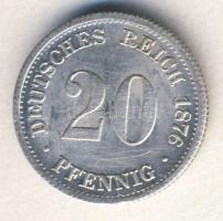 Német Birodalom / Császárság 1876. F 20Pf Ag T: 2+/2