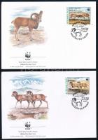 WWF Urial set 4 FDC WWF: Urial sor 4 db FDC-n