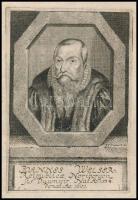 Joannes Welser. Reipublica Noribergen. Fis Duumvir 1534. Rézmetszetű porté 14x9 cm