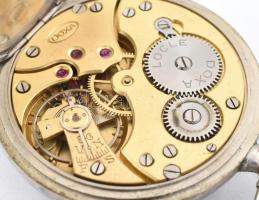 Doxa Anti-Magnetique fém tokos zsebóra, működik, sérült számlappal, kis kopással, apró rozsdafoltokk...