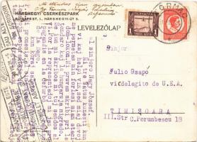 1931 Hárshegyi Cserkészpark. Budapest II. Hárshegyi út 5. / Hungarian boy scout art postcard s: Márt...