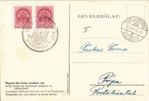 1940 Magyar kis lovas cserkész raj / Ungarischer Pfadfinder-Schwarm mit Ponipferden / Hungarian boy ...