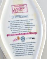 Hollóházi porcelán váza Faragó Miklós (1947- ) által tervezett A négy évszak - Tavasz dekorral. Limi...