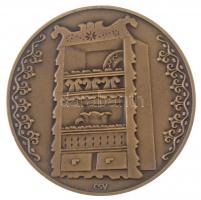 Csúcs Viktória (1934-) DN "Sárköz" kétoldalas Br emlékérem, eredeti tokban (60mm) T:1-