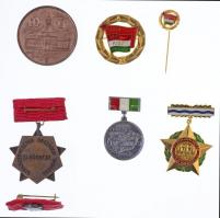 Vegyes 5db-os emlékérem és kitüntető jelvény tétel, benne ~1970. "A Vízgazdálkodás Kiváló Dolgo...