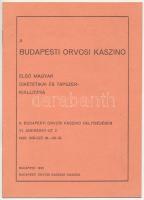 1935 Bp., A Budapesti Orvosi Kaszino által rendezett, Első Magyar Diaetetikai és Tápszerkiállítás ismertető füzete, szép állapotban, 12p