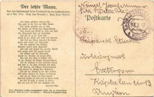 1917 Der letzte Mann. Aus dem Heldenkampf in der Seeschlacht bei den Falklandsinseln am 8. Dez. 1914...