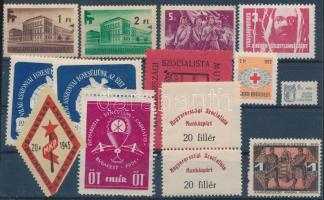 34 db értékes összeállítás,közte tagbélyegek,levélzárók stb