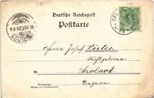 1898 (Vorläufer) Olesnica, Oels; Ehrensäule, Kronprinzl. Schloss, Rathhaus, Siegessäule. Verlag von ...