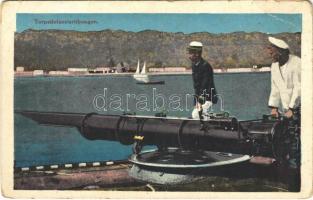 Torpedolanzierübungen / Austro-Hungarian Navy,  K.u.K. Kriegsmarine, torpedo launching practice for mariners. G.C. Pola 1912/13. (kopott sarkak / worn corners)